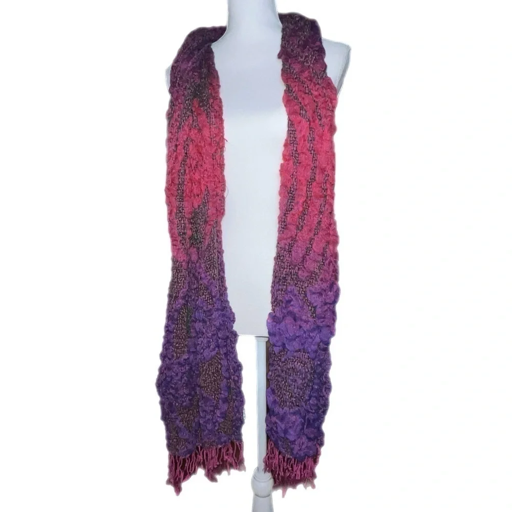 Beautiful Accessory‎ - Vibrant Pink & Purple Scarf